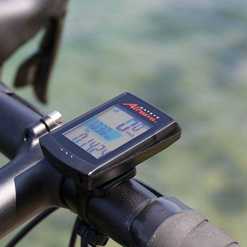Fietscomputer Cateye Airgps Cc-Gps100 Incl. Cdc Sensor Kit Zwart - Le Coq Wielerartikelen