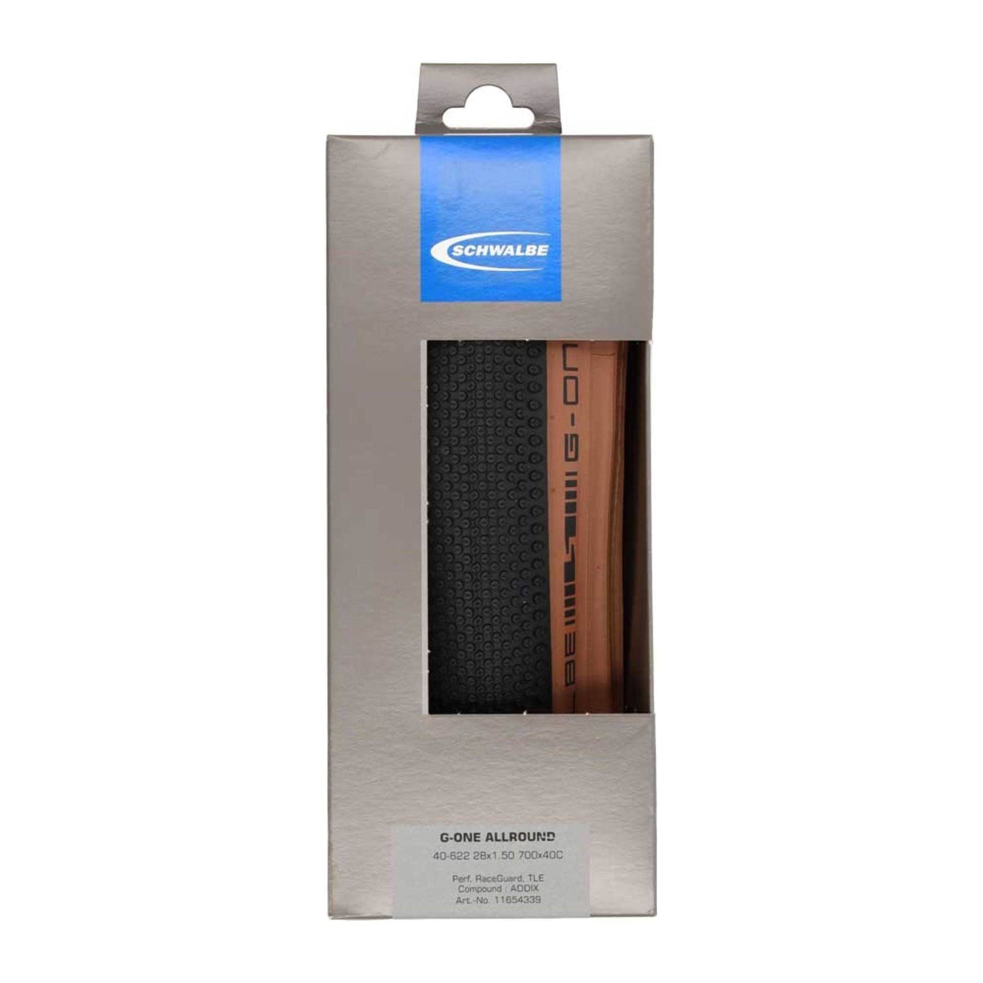 Buitenband 28" Schwalbe G-One Allround TLE ADDIX SuperGuard Vouwband Zwart/Brons - Le Coq Wielerartikelen