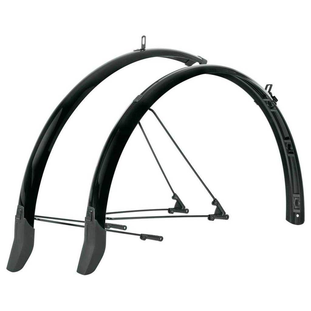 SKS Bluemels Spatbordenset 28 inch van aluminium en kunststof, geschikt voor fiets, zichtbaar in de afbeelding