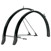 SKS Bluemels Spatbordenset 28 inch van aluminium en kunststof, geschikt voor fiets, zichtbaar in de afbeelding