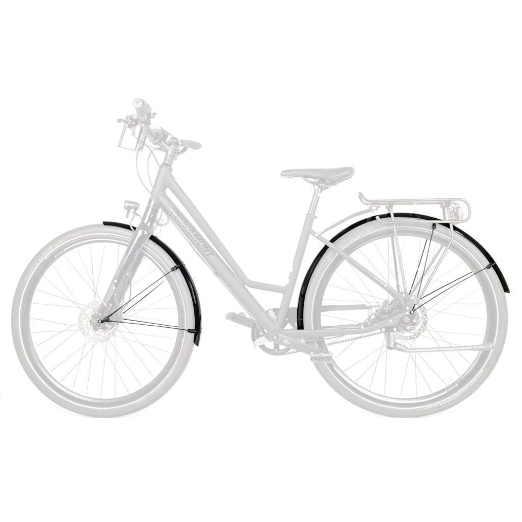 SKS Bluemels spatbordenset voor 28 inch fietsen, aluminium en kunststof, zichtbaar op de afbeelding