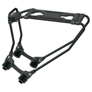 Zwart SKS Infinity universele achterdrager voor 26 en 29 inch fietsen, gemaakt van aluminium, geschikt voor bagages.