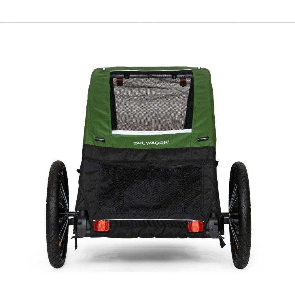 Burley Fietskar Tail Wagon Dier Fern Green / Black MY23 - Le Coq Wielerartikelen
