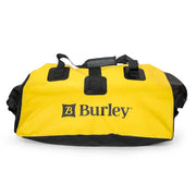 Geel en zwart Burley Coho XC opbergtas van 75 liter, waterdichte dry bag voor outdoor en kampeergebruik