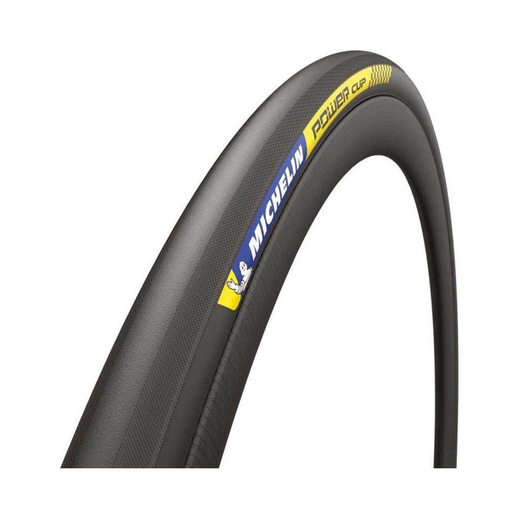 Michelin racefietsband 28-inch Power Cup 25-622 in zwart, geschikt voor racefietsen en hoge prestaties.