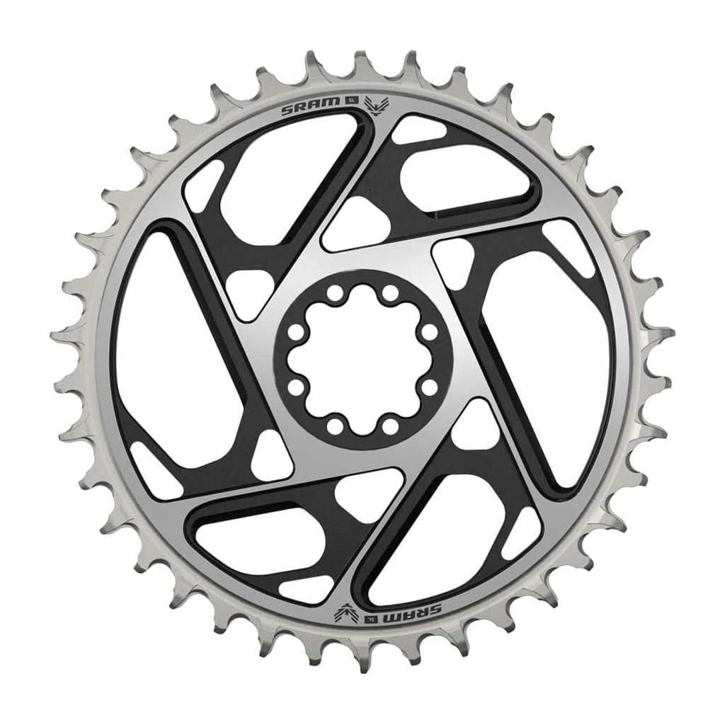 Zwart Sram XXSL Eagle T D1 12V kettingblad met 3mm offset voor snelle 12-speed mountainbikes, direct montage.
