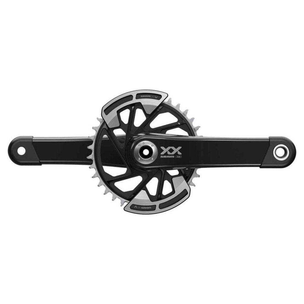 Sram XX Eagle MTB crankstel, T30 Bst 12V, 175 mm lengte, 32 tanden, geschikt voor mountainbikes, zwart en robuust.