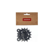 Sram Derad wielset GX/Xx/X0 Eagle T Axs 12V derailleurwieltjes, zichtbaar in close-up, met focus op de onderdelen en details