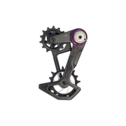 Zwart SRAM Derad Xxsl Eagle T Axs kettinggeleider voor mountainbikes, met robuuste constructie en montagebeugel.