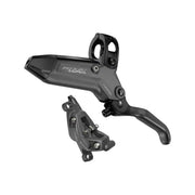 Sram Rem Level Bronze C1 Db 4P Dm grijze MTB schijfremmen met remblokken en montageonderdelen op afbeelding