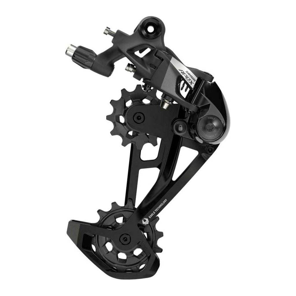 Sram Apex Eagle D1 12V achterderailleur voor mountainbikes met 52T cassette en robuuste constructie