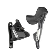 Zwarte Sram Apex AXS D1 12V hydraulische shifters voor racefiets met flat mount remmen, zichtbaar op de afbeelding