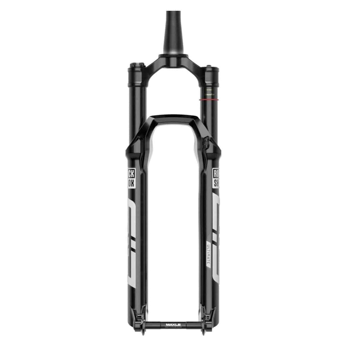 RockShox Sid Ultimate Race Day D1 verende voorvork voor 29-inch MTB, zwart met witte details, zichtbaar in de afbeelding