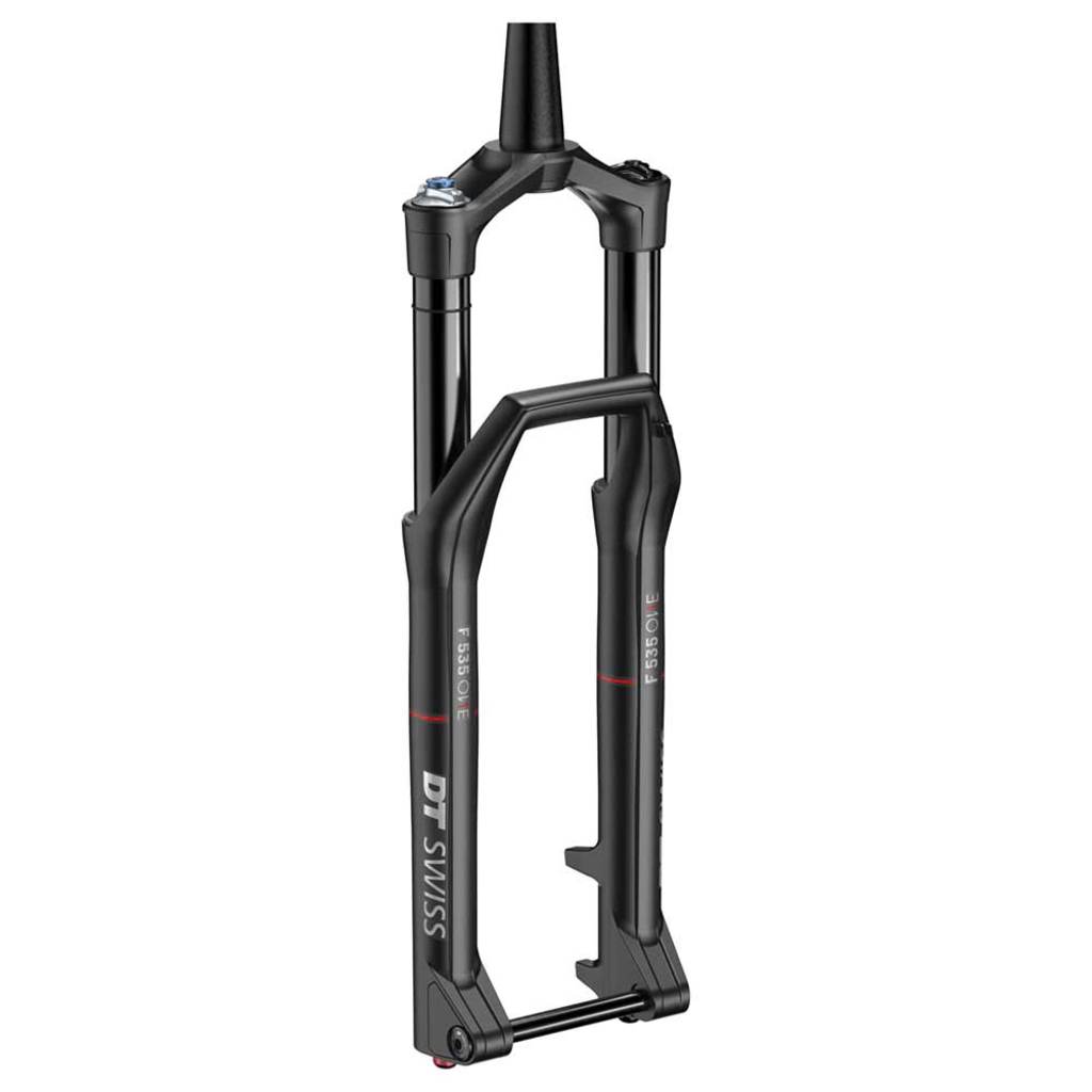 DT Swiss F535 One Boost MTB voorvork 29" met vering, aluminium, 150mm veervork en 44mm offset in zwart