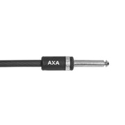 Zwart Axa dubbel lus kabelslot van 10 meter en 10 mm dikte met ULC-Pin, geschikt voor beveiliging van kabels.