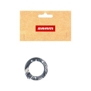 Zwarte Sram Crank Cap X0 Eagle T voor E-MTB, beschermkap voor crankarm, zichtbaar op fietscomponent