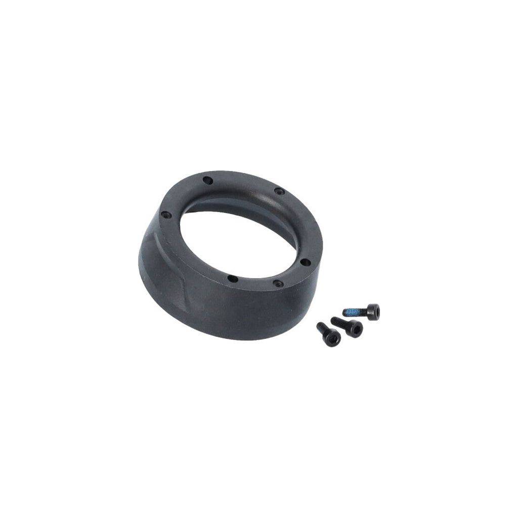 Zwarte Sram Crank Cap X0 Eagle T voor e-mountainbikes, overzicht van de afdichting en montage op de crank.