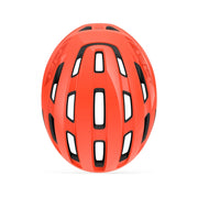 Racefiets helm MET Miles met ventilatiegaten en verstelbare riem, geschikt voor wielrenners en fietsliefhebbers.