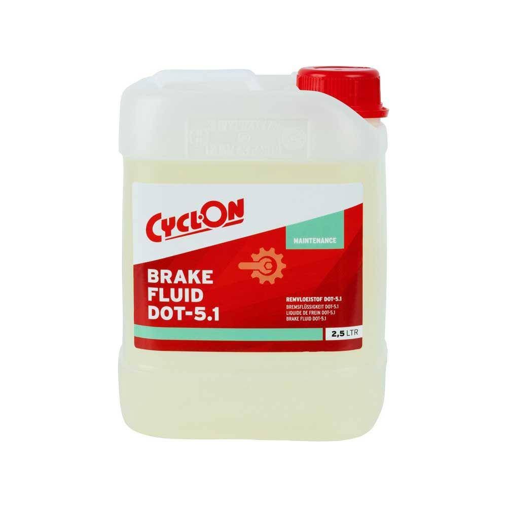 CyclOn remvloeistof Brake Fluid Dot 5.1, 2,5 liter, schijfremolie voor betrouwbare remprestaties en veilig gebruik.