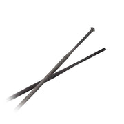 Zwart DT Swiss ARC1100 Dicut 50 DB 28" spaakkit voor voor- en achterwielen, set van 6 stuks met spaken en nippels