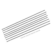 Zwart set van 8 DT Swiss ARC1400 Dicut 50 DB 27.5 inch spaken voor voor- en achterwielen op de afbeelding