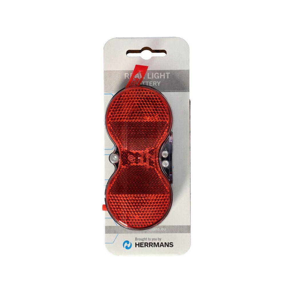 Herrmans Dragerachterlicht H-Vision Batterij - 50 Mm Bevestiging - Le Coq Wielerartikelen