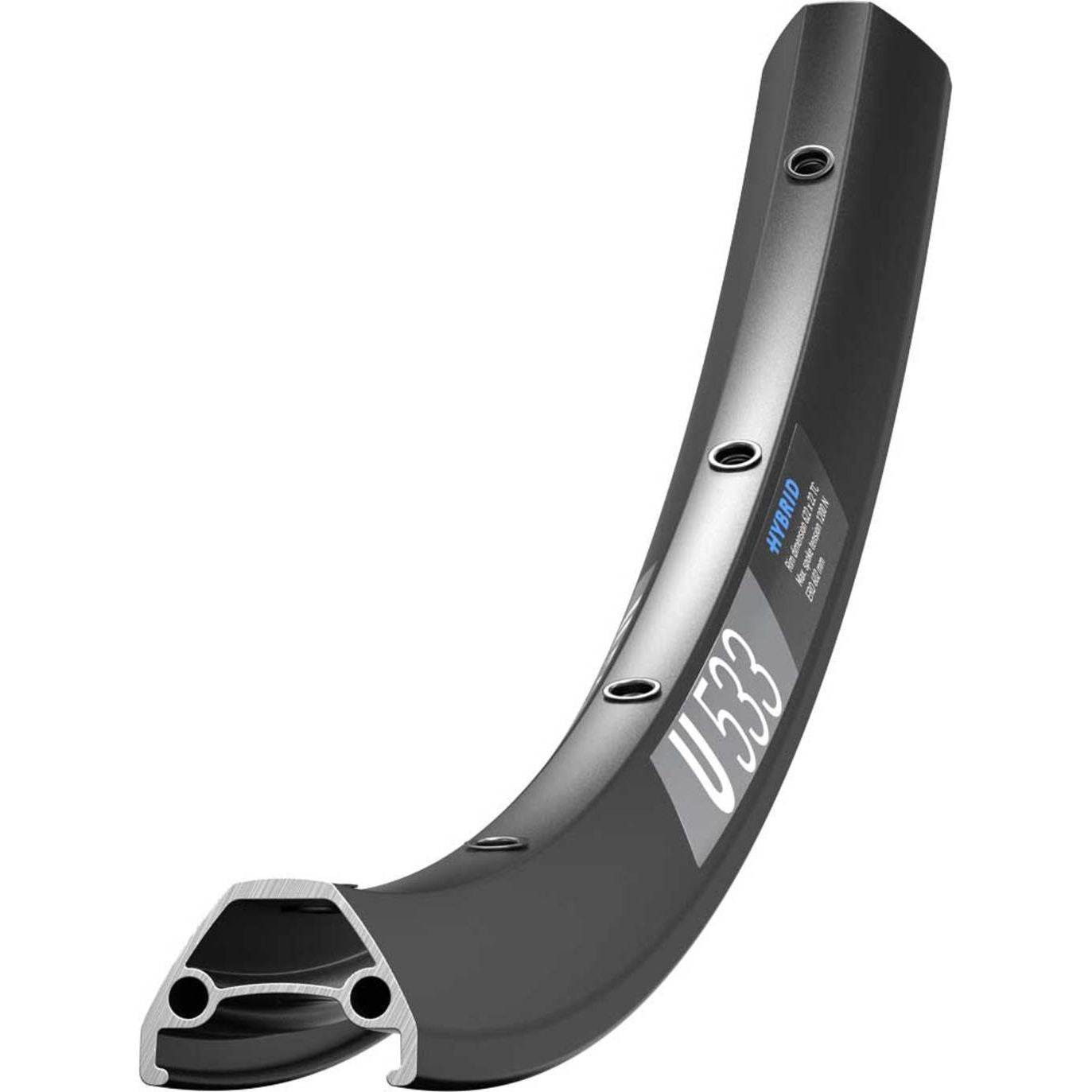 Velg 29" DT Swiss U533 Disc Aluminium 22mm 28/14 Gaats Zwart - Le Coq Wielerartikelen