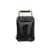 Nieuwe Looxs Nevada fietsrugzak met 20 liter capaciteit en 17 inch laptopvak, zwart met verstelbare schouderbanden.