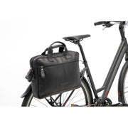 Nieuwe Looxs Luko leren fietstas voor 15" laptop, stijlvolle enkel fietstas met 7,5 liter inhoud, geschikt voor dagelijks gebruik.