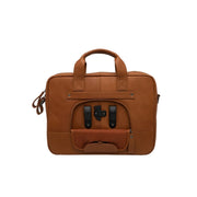 Nieuwe Looxs Luko Laptoptas van leer voor 15" laptop, fietstas enkel met 7,5 liter inhoud en praktische sluiting.