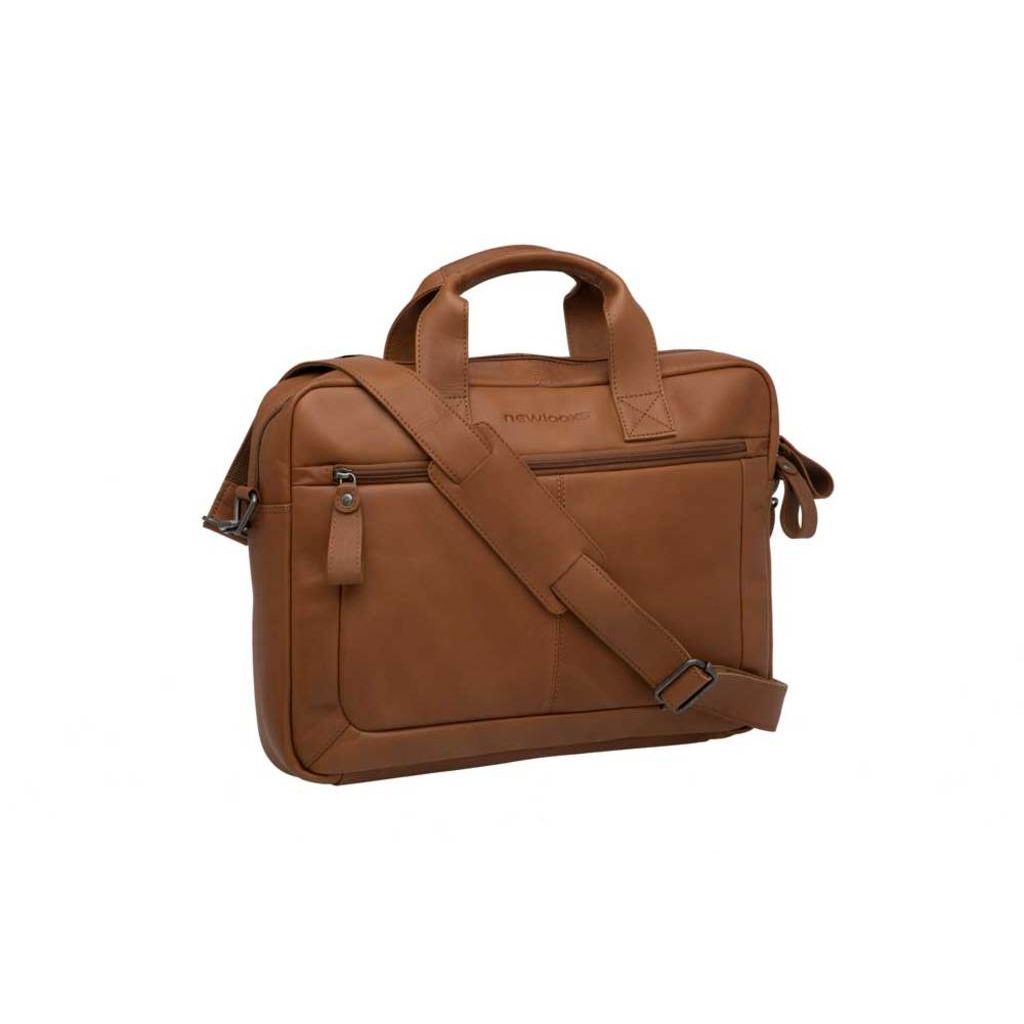 Nieuwe Looxs Luko leren fietstas voor 15-inch laptop, 7,5 liter, geschikt voor enkel fietsgebruik, stevige en stijlvolle tas