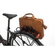 Nieuwe Looxs Luko leren fietstas voor 15" laptop, 7,5 liter, eenvoudige enkelvoudige tas met stevige constructie