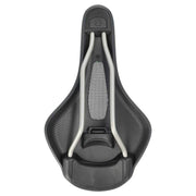Selle Royal On Open sportief fietszadel met Royalgel in zwart, ontworpen voor comfort en prestaties tijdens het fietsen.