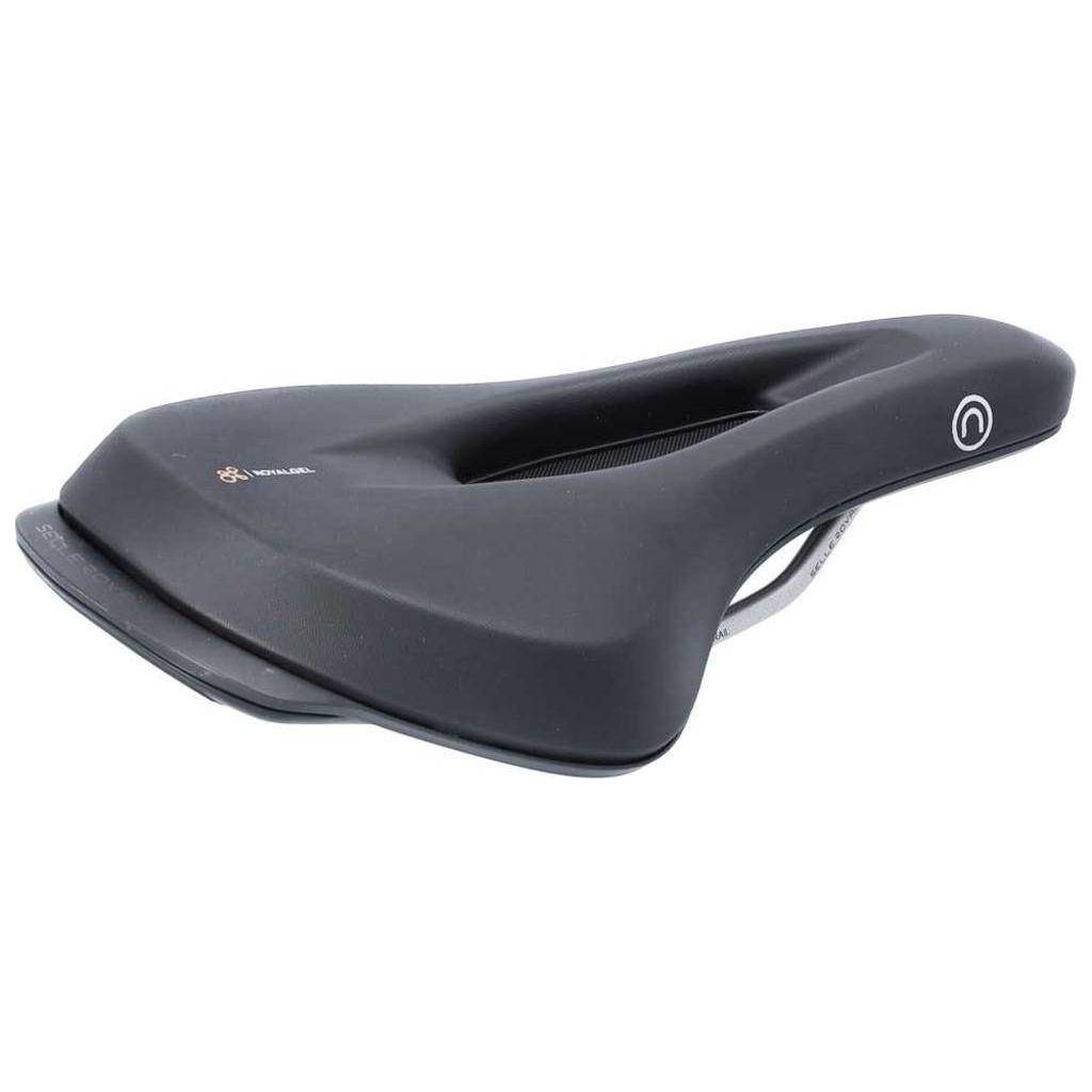Zwart Selle Royal On Open sportief fietszadel met Royalgel voor comfortabel fietsen.