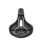 Zwart Selle Royal Vaia Relaxed fietszadel met Royalgel voor stadsfietsen en E-bikes, Comfortabel en duurzaam design.