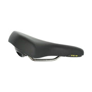 Zwart Selle Royal Vaia Relaxed stadsfiets- en e-bikezadel met Royalgel voor comfort, zichtbaar in close-up.