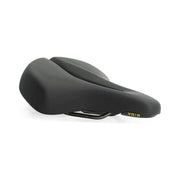 Zwart Selle Royal Vaia Relaxed fietszadel met Royalgel voor stadsfietsen en e-bikes, comfortabel en ontworpen voor ontspannen ritten
