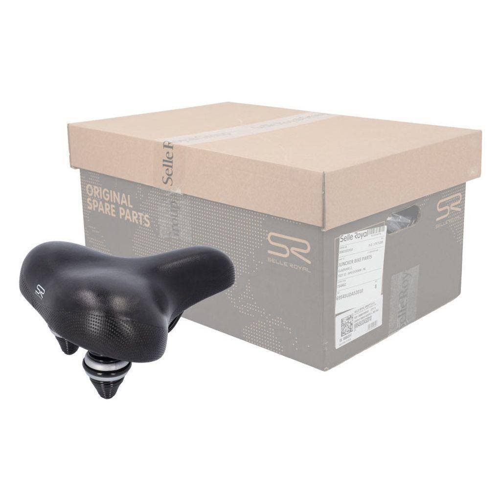 Fietszadel Selle Royal City Classic Relaxed - Zwart (Werkplaatsverpakking) Doos A 8 Stuks - Le Coq Wielerartikelen