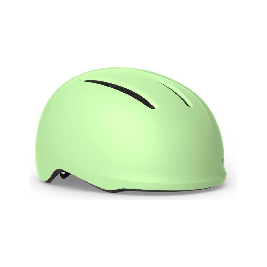 MET Vibe E-bike helm met USB LED-achterlicht en ventilatie, lichtgewicht en comfortabel voor stadsfietsen.