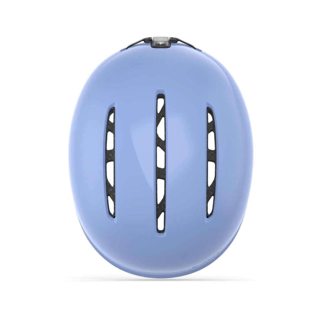 MET Vibe e-bike helm met USB LED-achterlicht en verstelbare pasvorm, lichtgewicht en veilig voor stadsritten.