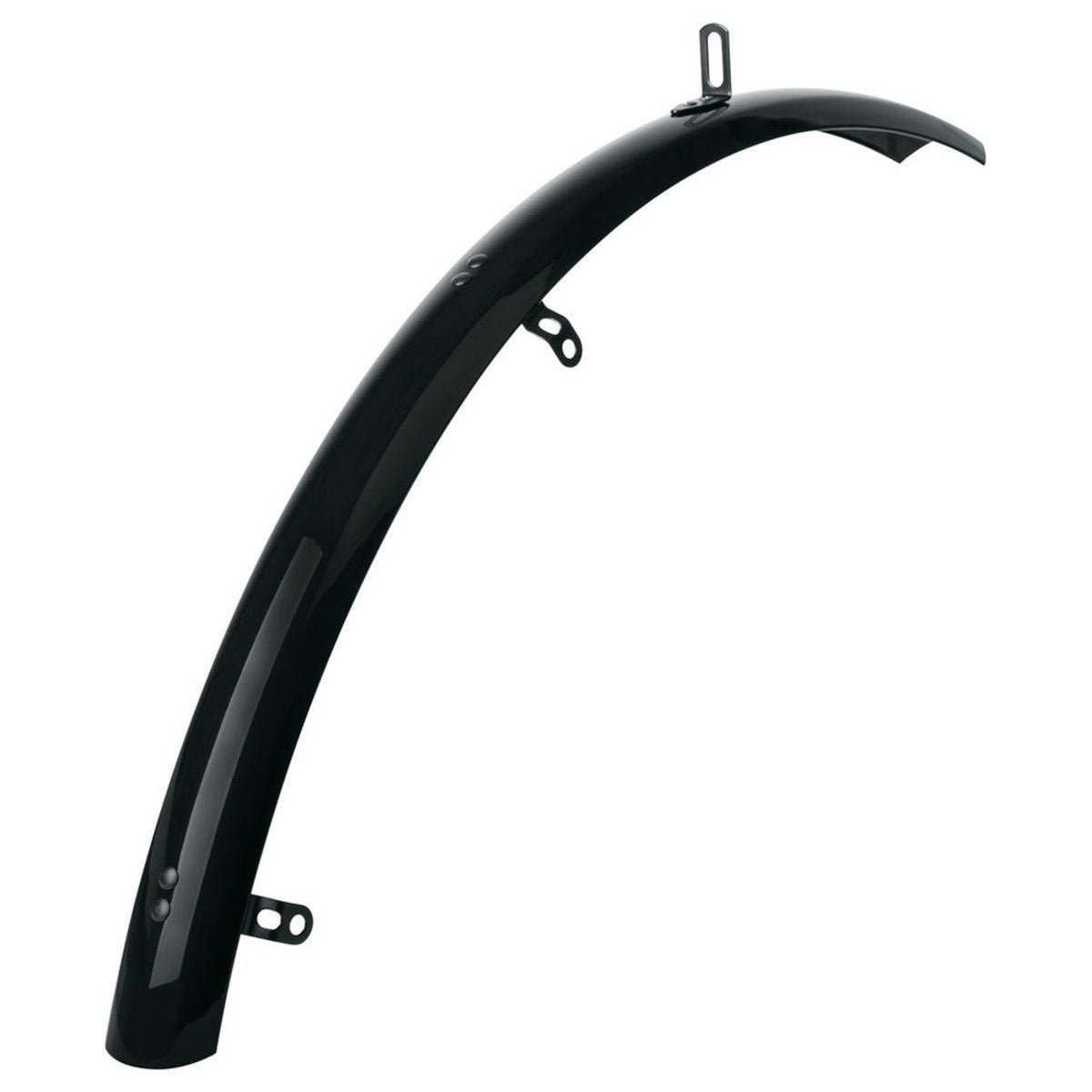 Zwart SKS Bluemels Basic Profile voorspatbord voor 28 inch fietsen, flexibel en beschermend tegen water en vuil