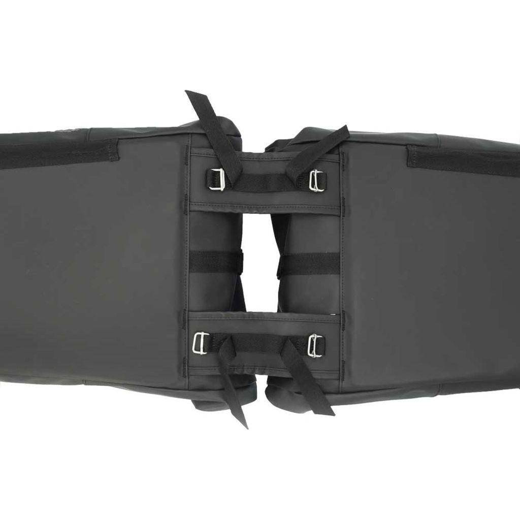 New Looxs Dubbele Fietstas  Nyborg Double 34 Liter -Zwart - Le Coq Wielerartikelen