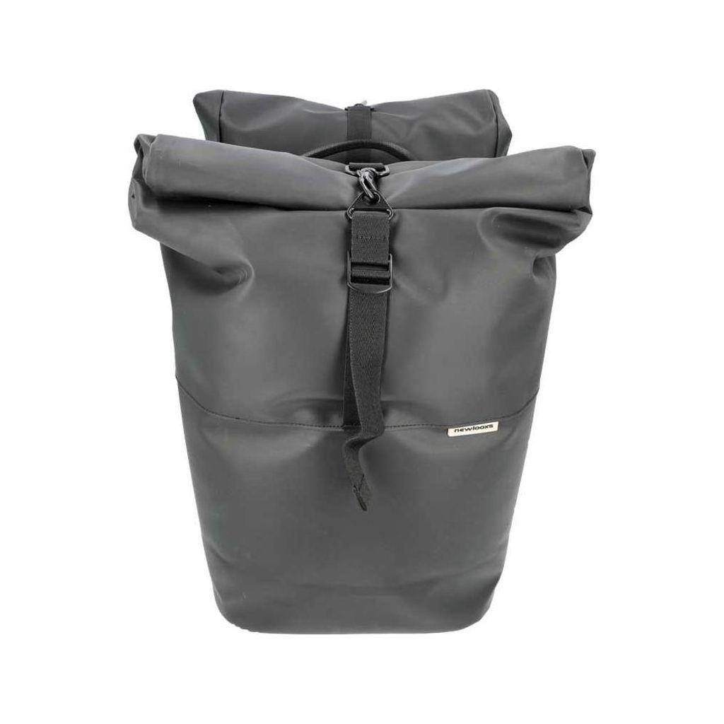 New Looxs Dubbele Fietstas  Nyborg Double Mik 34 Liter - Zwart - Le Coq Wielerartikelen