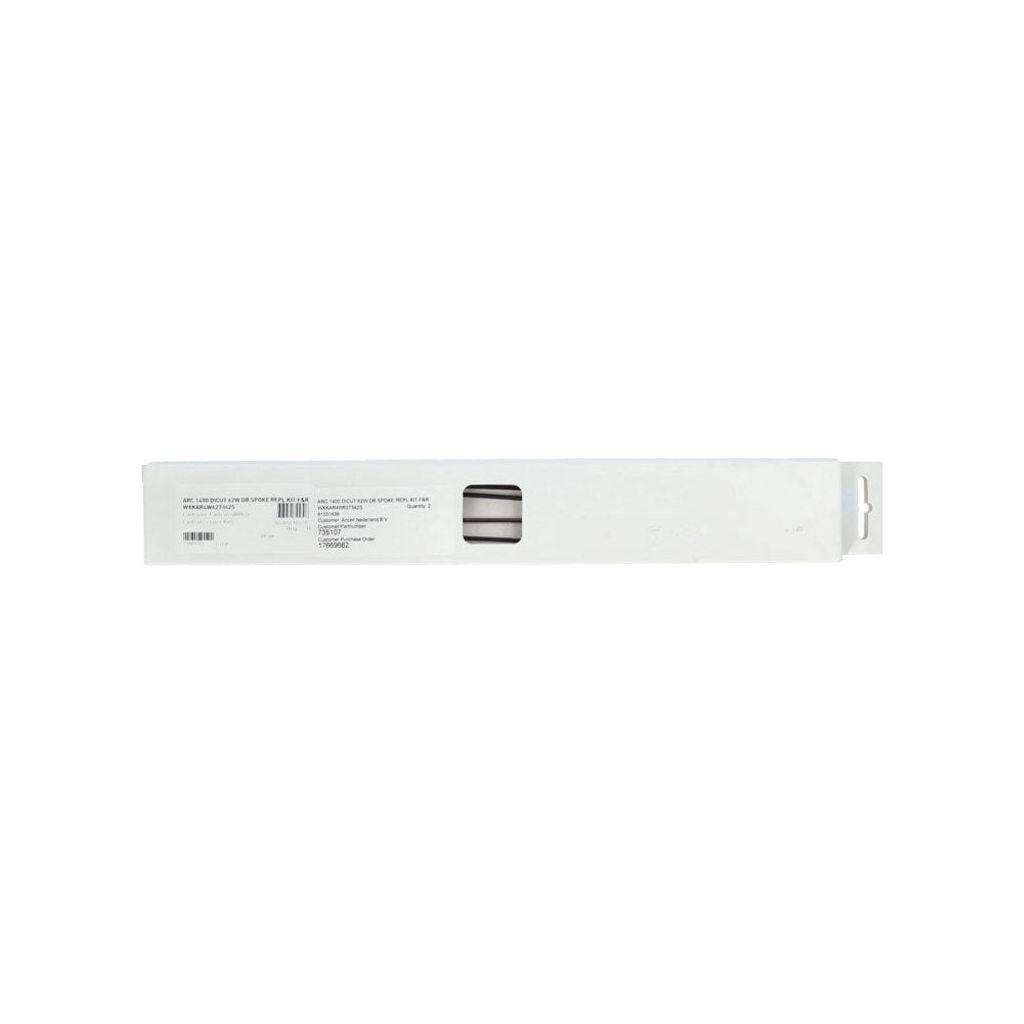 Spaakkit DT Swiss ARC1400 Dicut 62 Wide DB Voor + Achter Zwart Set a 6 Stuks - Le Coq Wielerartikelen