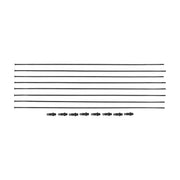 Zwart set van 8 DT Swiss ER1600 Dicut 21 DB voor en achter spaakkit, inclusief 8 spaaks voor fietswiel montage