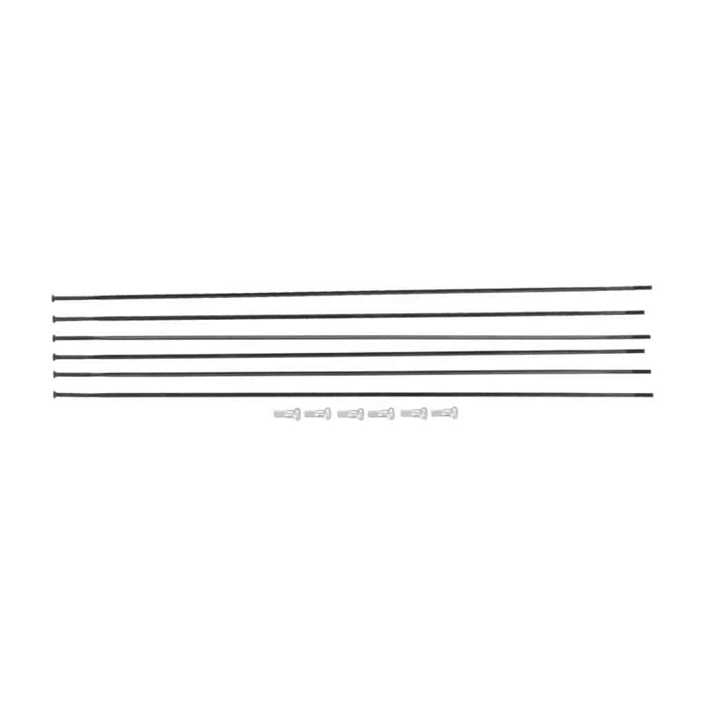 Spaakkit DT Swiss GRC1400 Spline 42 DB 28" Voor + Achter Zwart Set a 6 Stuks - Le Coq Wielerartikelen