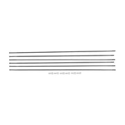 Zwart set van 6 DT Swiss GRC1400 Spline 42 DB 28" spaakkits voor voor- en achterwielen, inclusief spaken en nippels