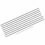 Zwart set van 8 DT Swiss HGC1400 Spline 42 DB 27.5" spaakkits voor voor- en achterwielen, inclusief spaken en nippels