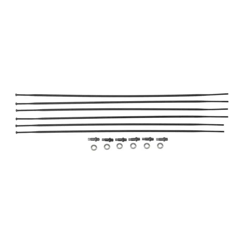 Spaakkit DT Swiss PR1400 Dicut 32 OXiC Voor + Achter Zwart Set a 6 Stuks - Le Coq Wielerartikelen