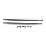 Zwart DT Swiss PR1400 Dicut 32 OXiC spaakkit voor voor- en achterwielen, set van 6 stuks, inclusief spaak en nippel.